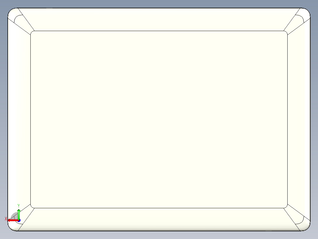 冲压笔记本外壳铣避位带程序模型后视图