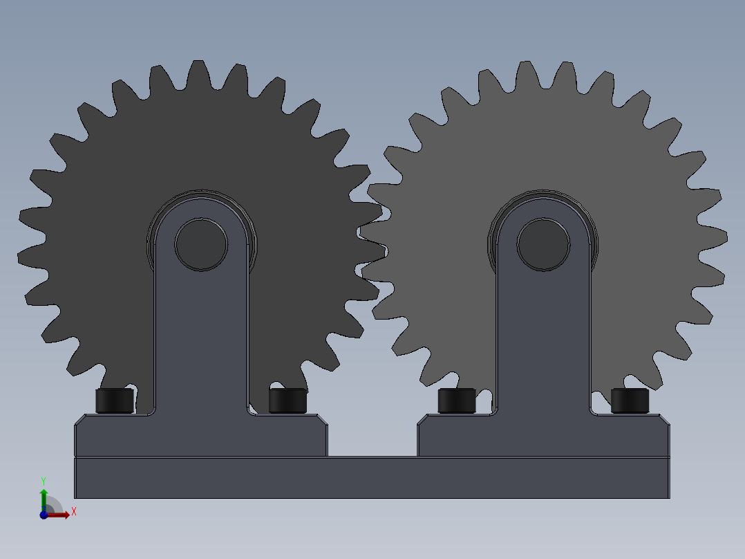 斜齿轮模型设计 304981前视图