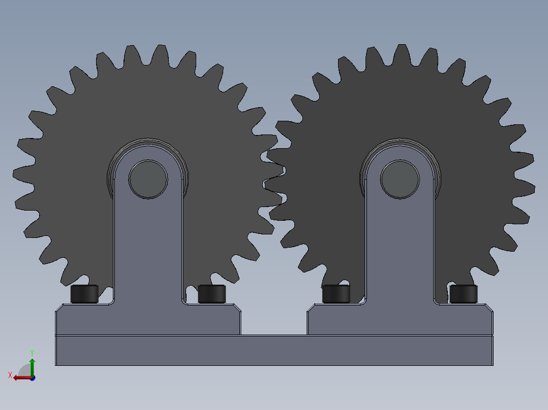 斜齿轮模型设计 304981后视图