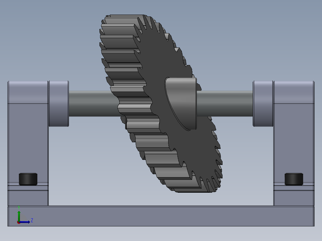斜齿轮模型设计 304981左视图