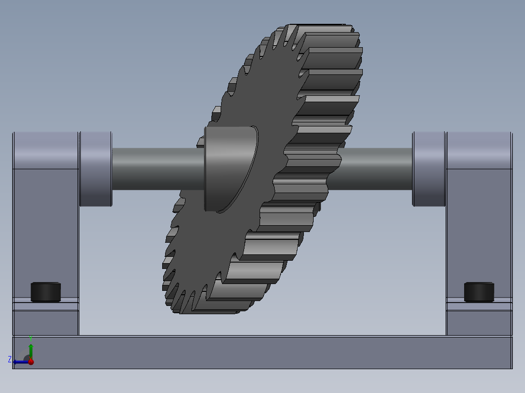 斜齿轮模型设计 304981右视图