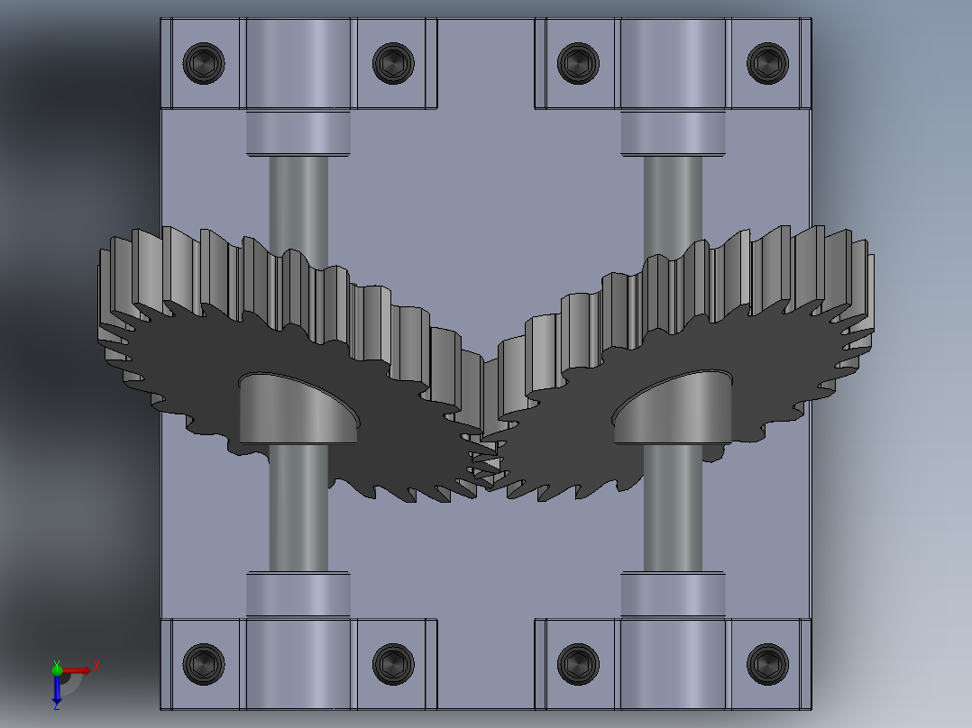斜齿轮模型设计 304981俯视图