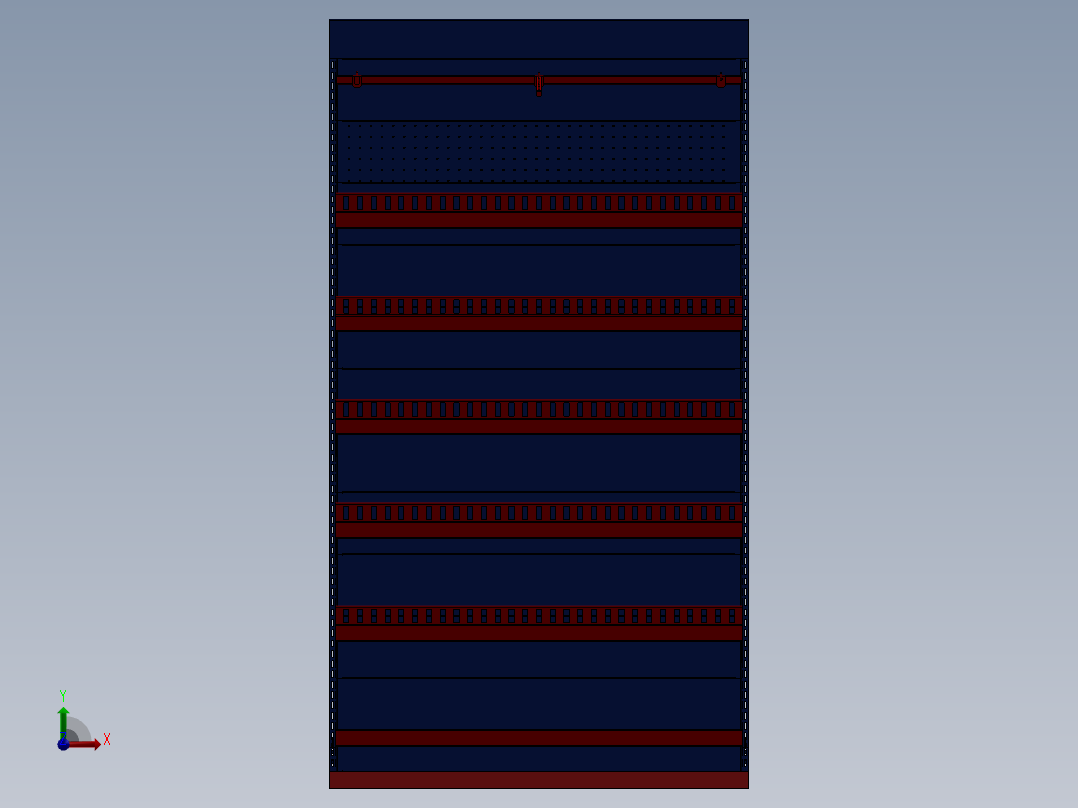 A2004291-超市双面货架前视图