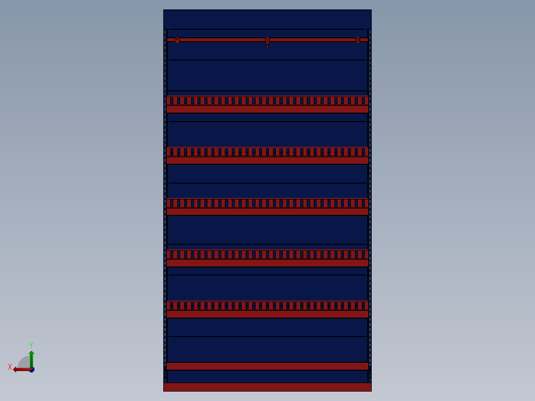 A2004291-超市双面货架后视图