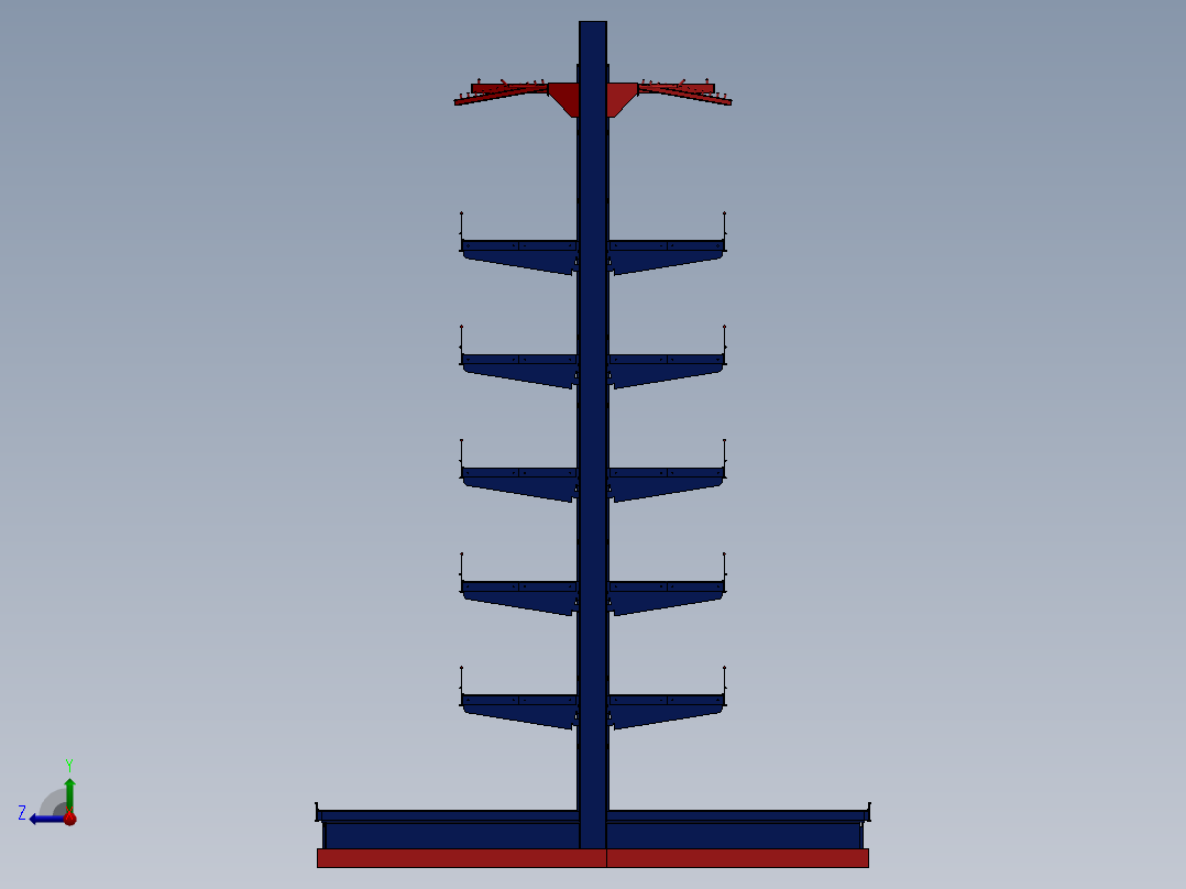 A2004291-超市双面货架右视图