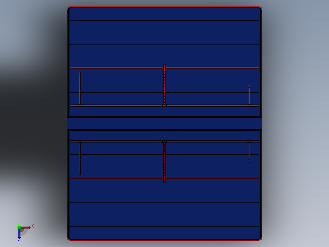 A2004291-超市双面货架俯视图