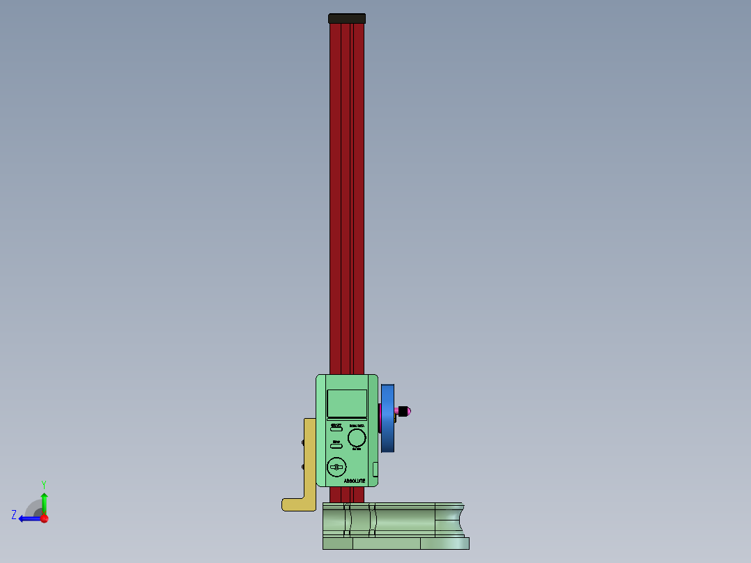 布局高度规 STEP格式右视图