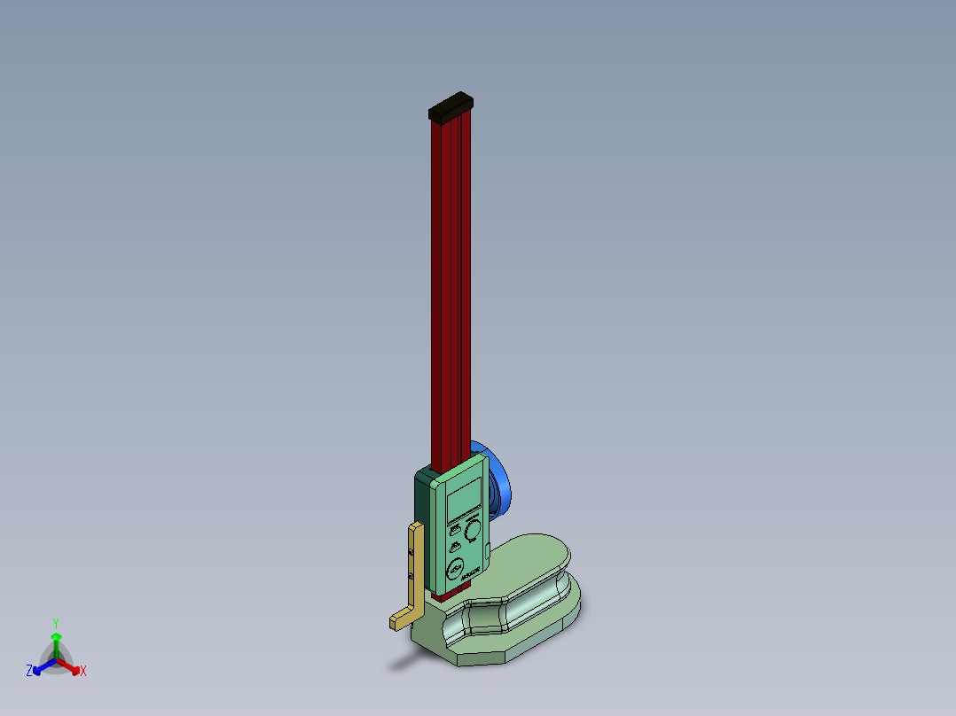 布局高度规 STEP格式正等轴测图