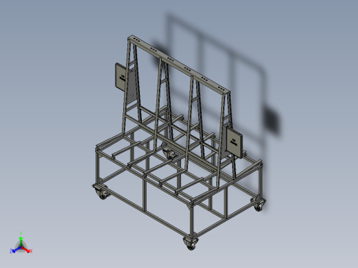 玻璃运输台车（无隔板）
