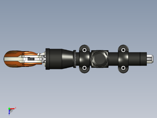 手枪左轮冲锋枪老式狙击步枪设计3D图纸colt-python-old-version-1911 STP IGS俯视缩略图