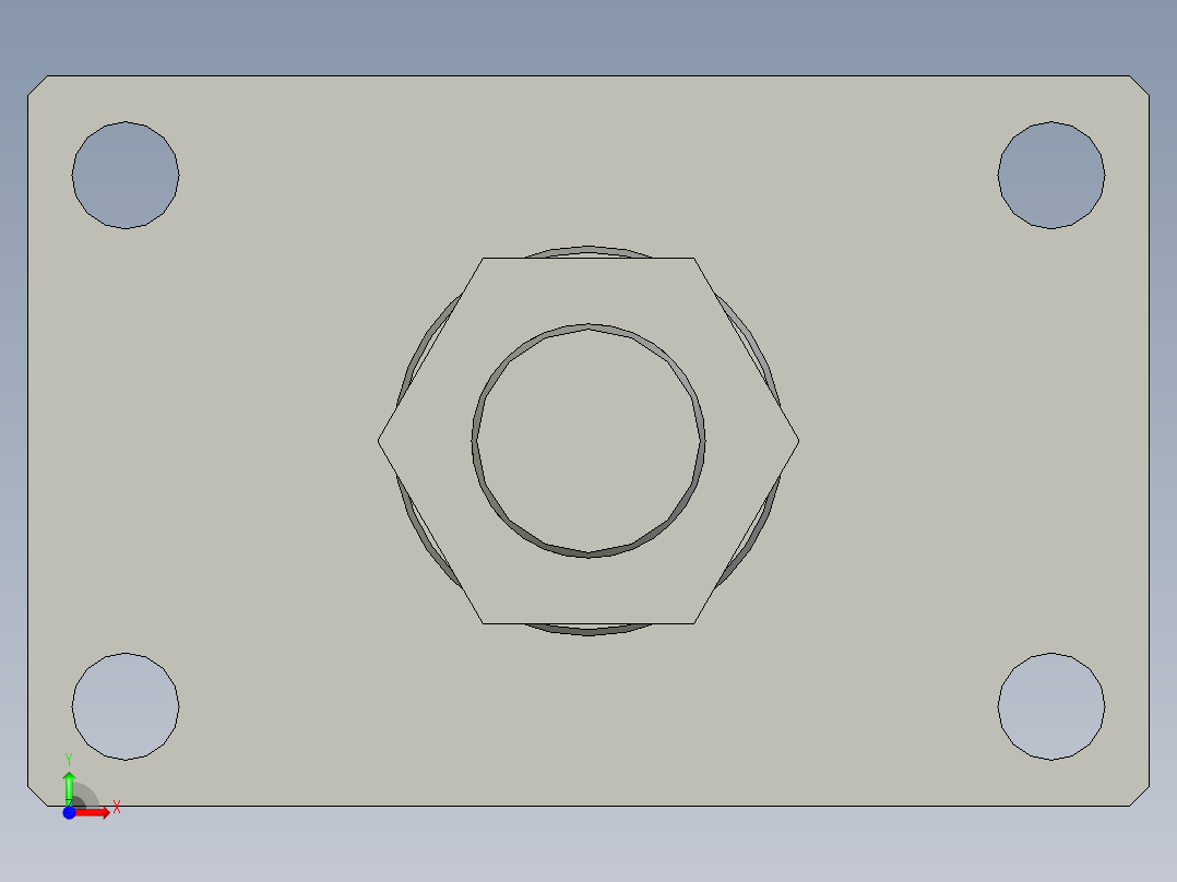 MPHFA前法兰型拉杆油缸MPHFA-100-500-PPV-J2前视图