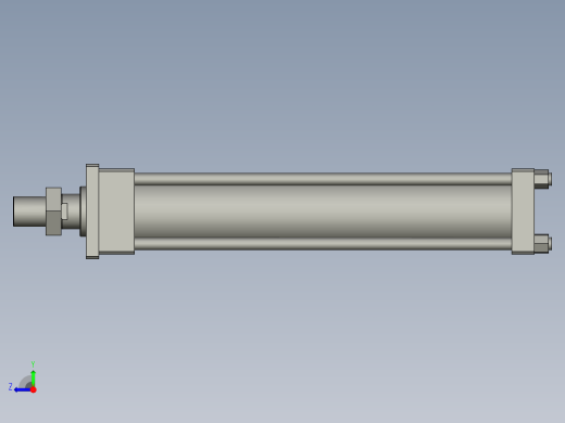 MPHFA前法兰型拉杆油缸MPHFA-100-500-PPV-J2右视缩略图