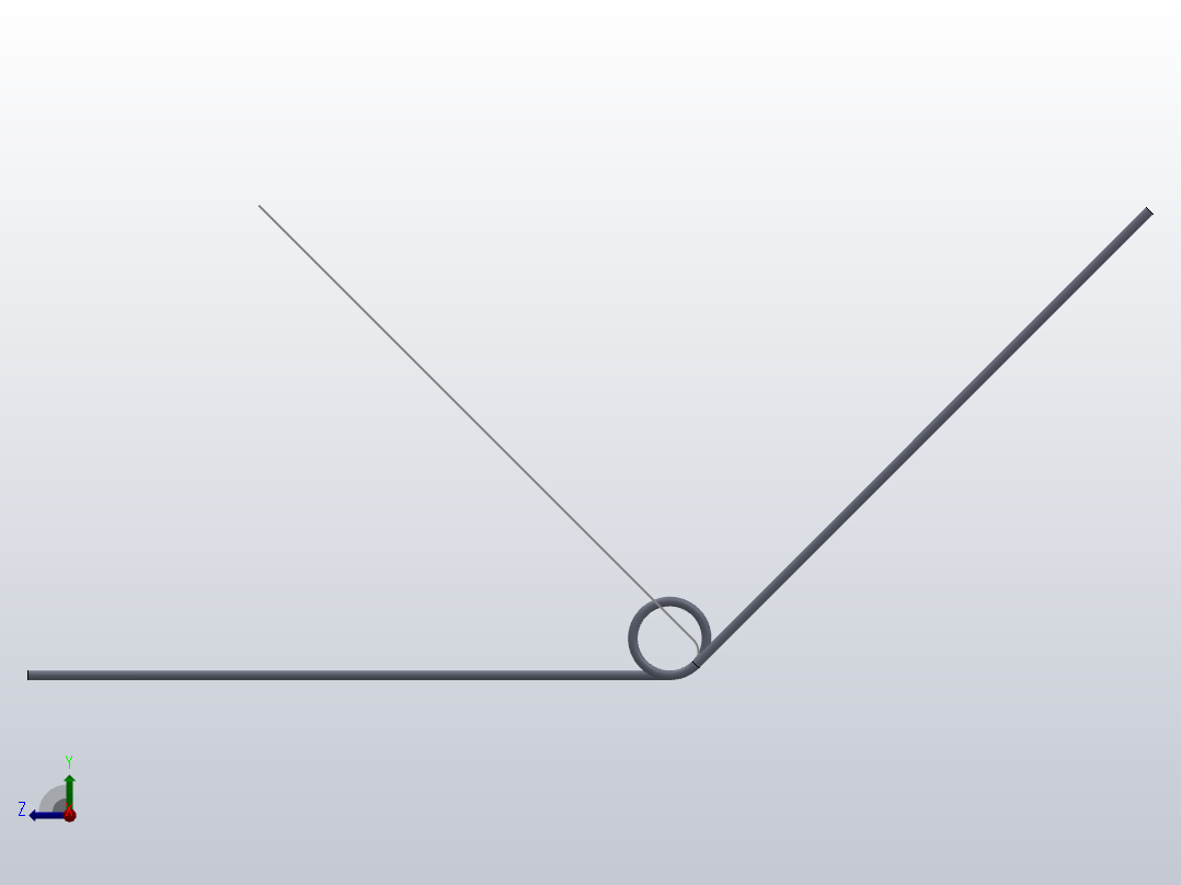 135度圆柱形扭转弹簧SCT135L-4-5-0.6右视图
