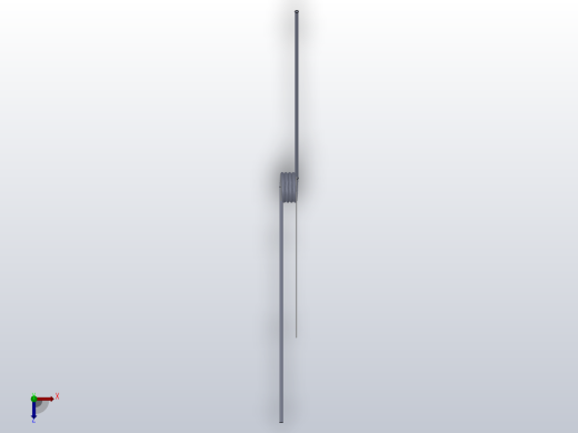 135度圆柱形扭转弹簧SCT135L-4-5-0.6俯视缩略图