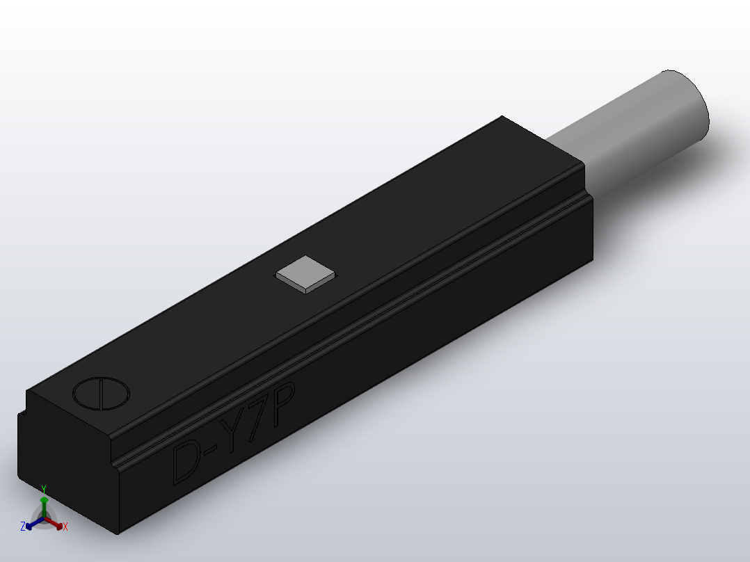 D-Y59A•D-Y69A•D-Y7P•D-Y7PV•D-Y59B•D-Y69B系列磁性开关[D-Y7P]正等轴测图