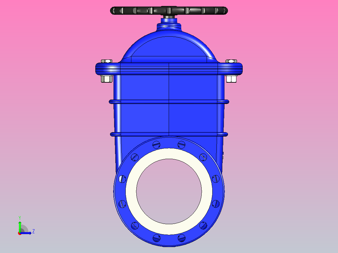 截止阀-DN200毫米-11左视图