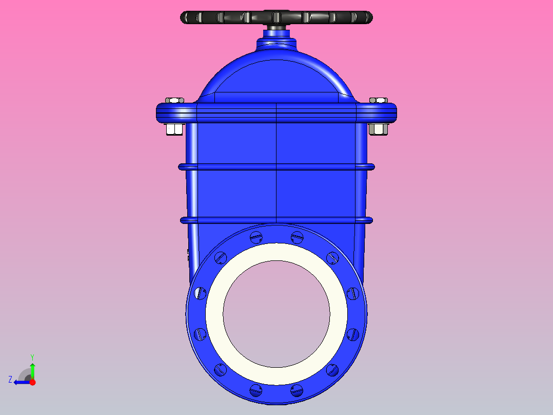 截止阀-DN200毫米-11右视图