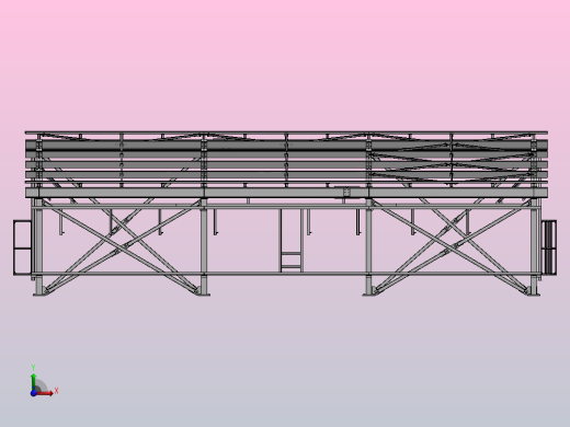 18x9 H5.5m建筑钢框架前视缩略图