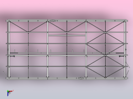 18x9 H5.5m建筑钢框架俯视缩略图