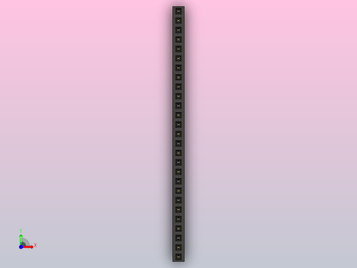 母针头Female_Header_1x27_P2.0_H4.3_straight.step前视缩略图