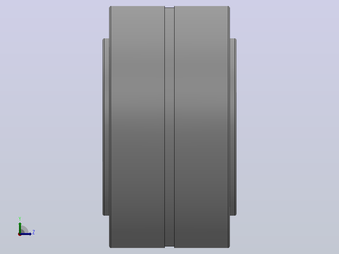 轧机用双列圆锥滚子轴承（350000型）_13系列 351314左视图