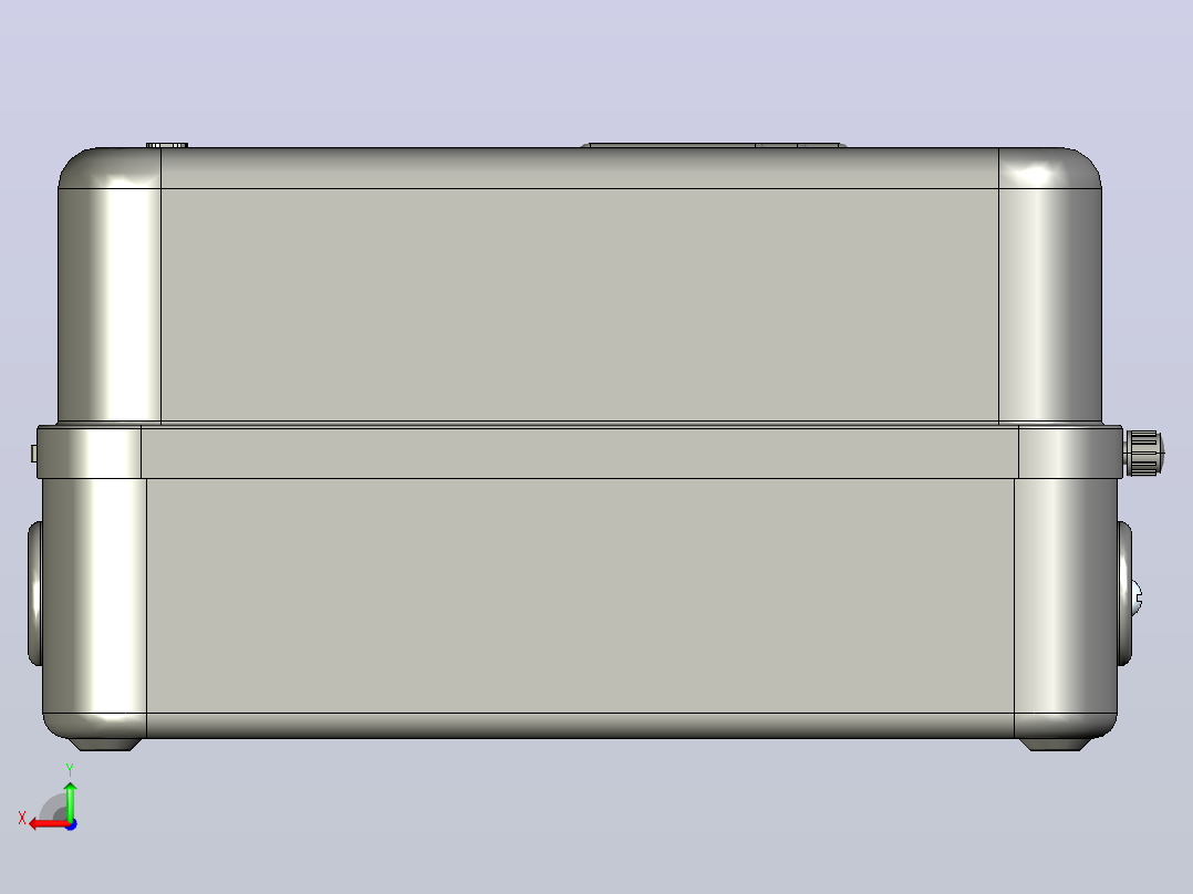 QC36-20TN电磁起动器三维模型202204后视图