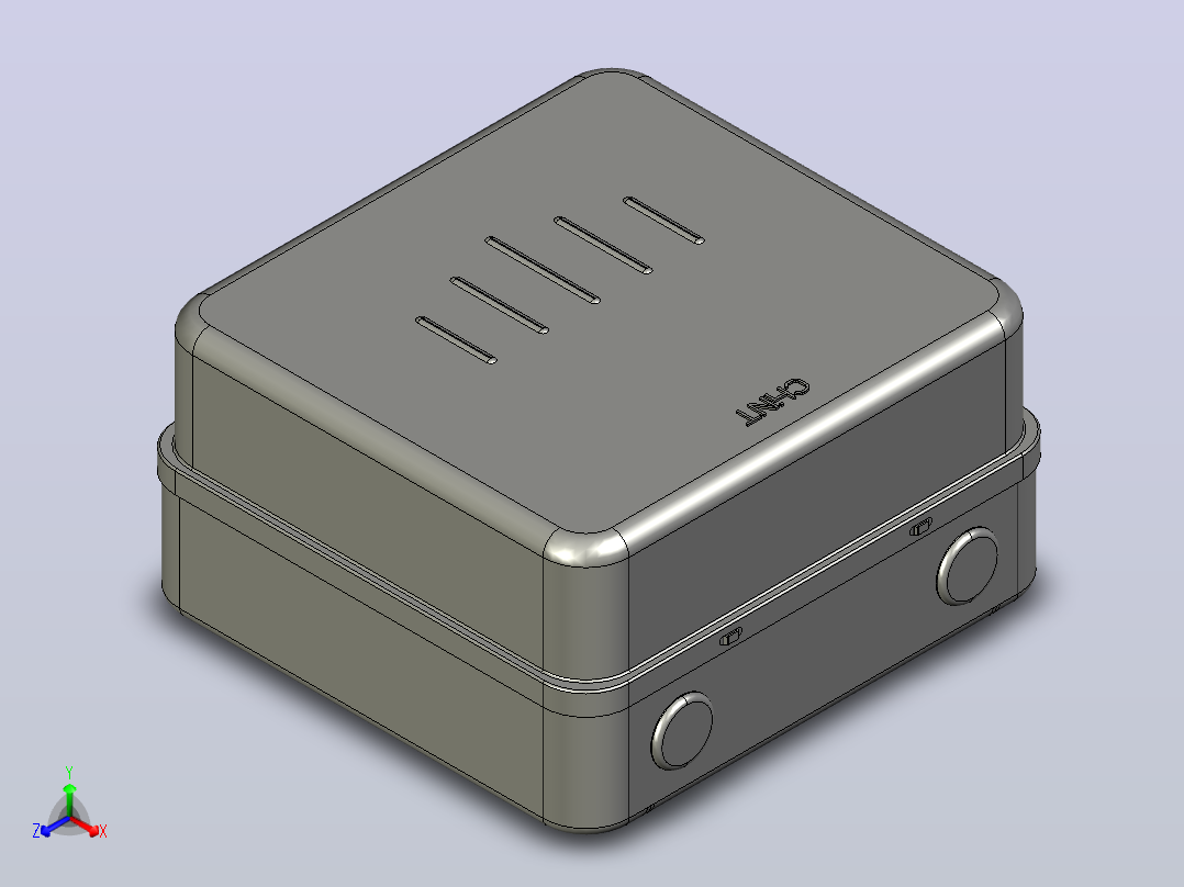 QC36-20TN电磁起动器三维模型202204正等轴测图