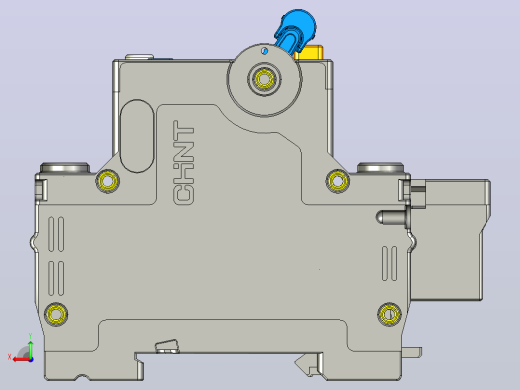 NBPLE-32D&amp;2P剩余电流动作断路器三维模型202307后视缩略图