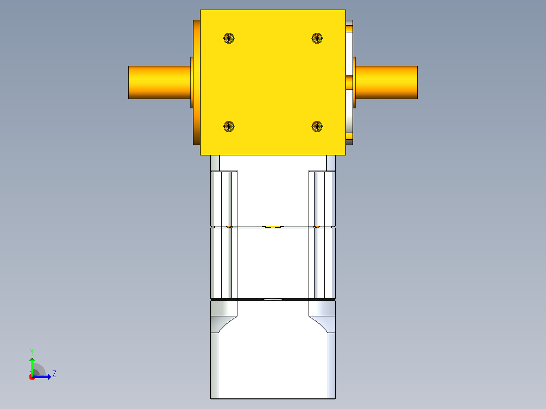 PW70双轴 PGH60-L2 14-50-70-M4 转向器加减速机 PW70双轴 PGH60 14-50-70-M4左视图