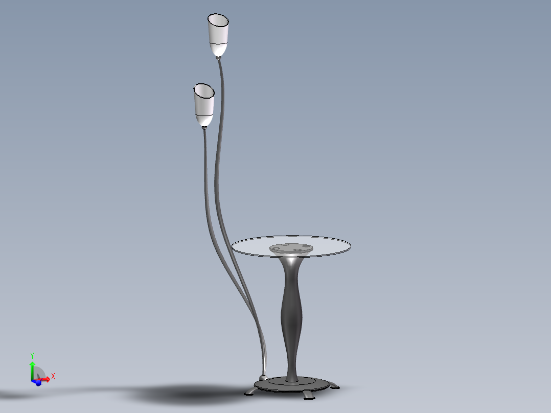 带茶几的落地灯