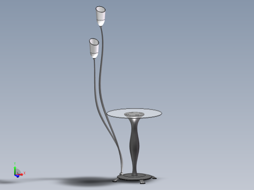 带茶几的落地灯