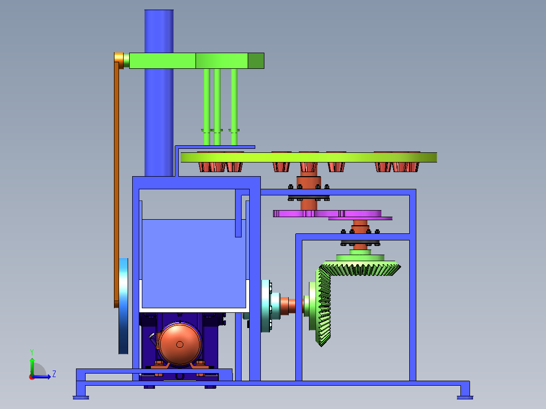 杏核去除机sw15可编辑左视图