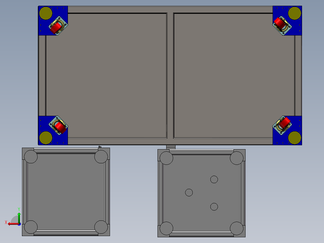 量产儿童安全座椅挂钩铆合机(sw16可编辑+工程图+bom)后视图