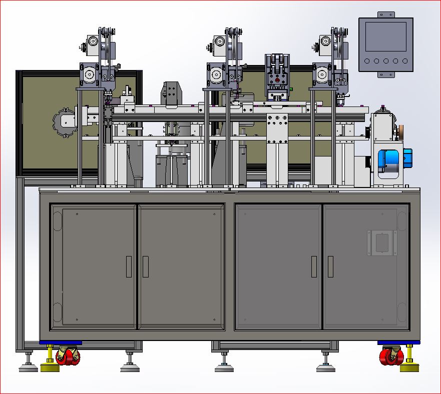 量产儿童安全座椅挂钩铆合机(sw16可编辑+工程图+bom)