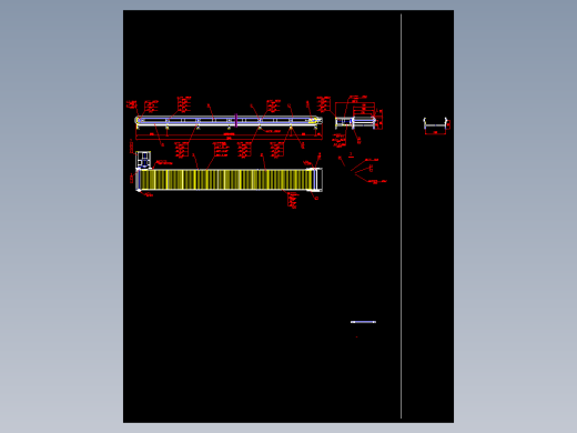 板链输送机流水线图纸模型CAD机械设计素材[AA020]