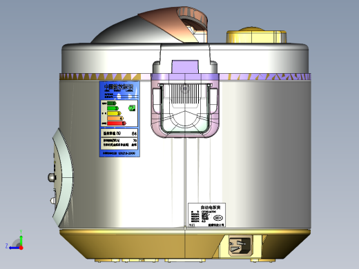 1-63 电饭锅3D图纸右视缩略图
