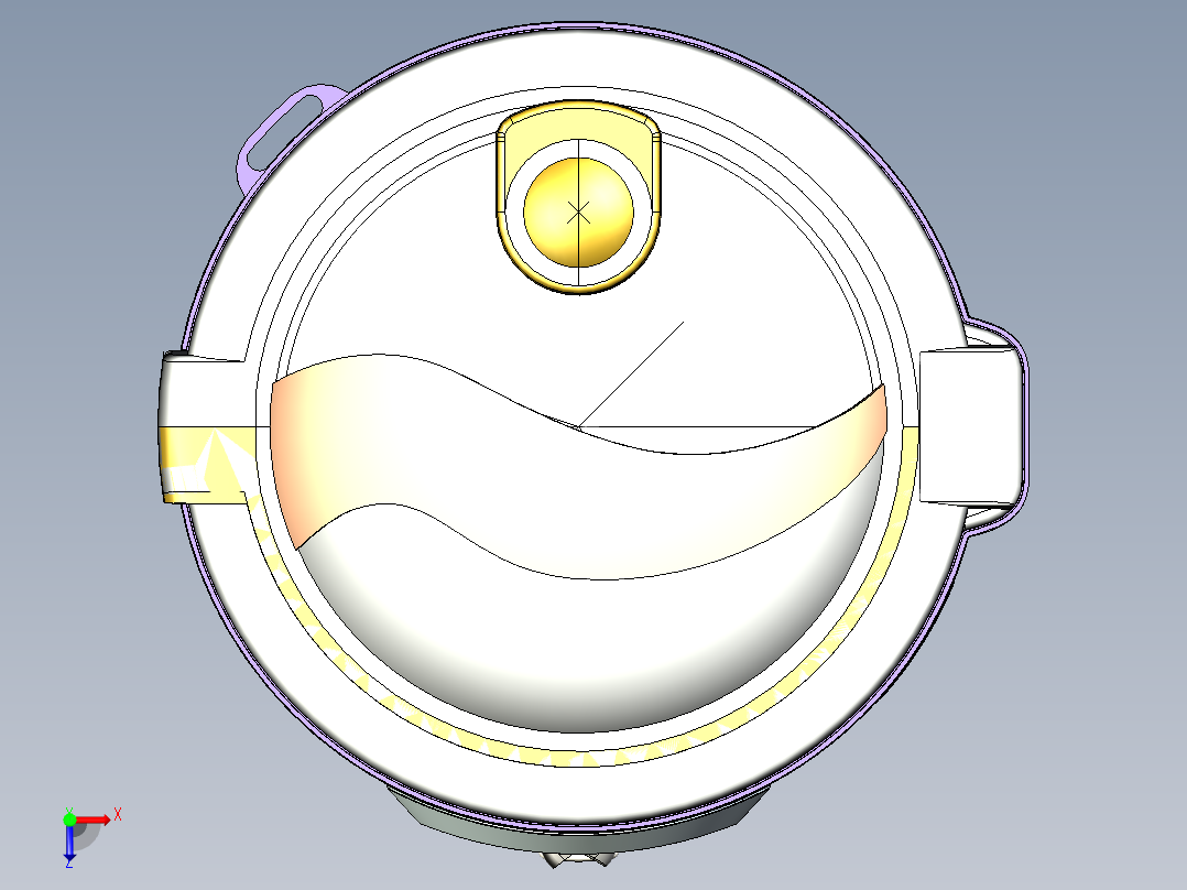 1-63 电饭锅3D图纸俯视图