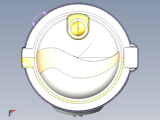 1-63 电饭锅3D图纸俯视缩略图