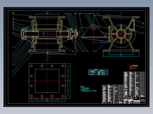 卸灰阀(锁气器)装配图