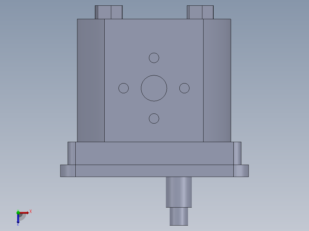 液压齿轮泵SW2014俯视图