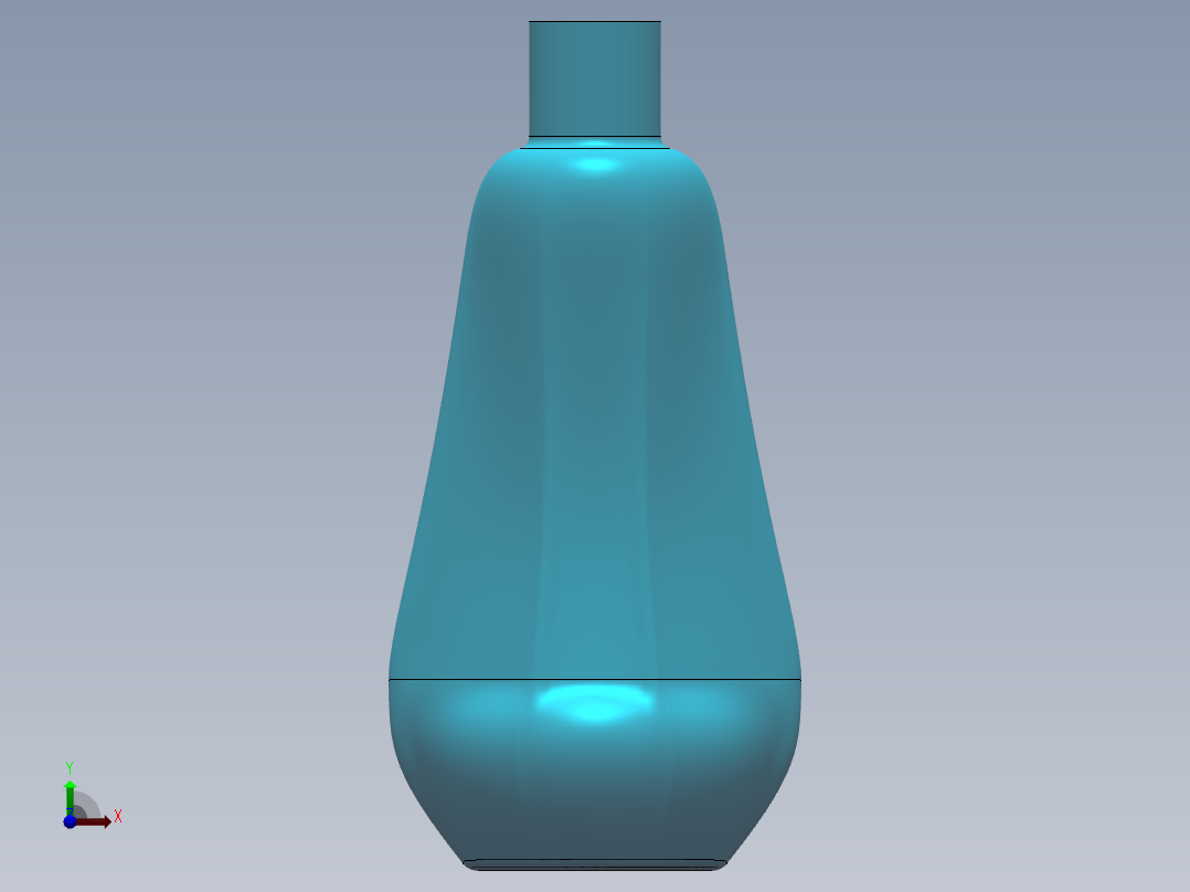 扫描-瓶子前视图