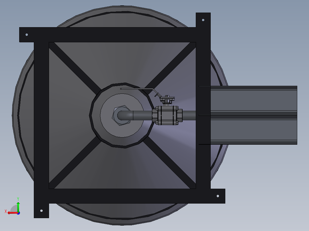 WQ系列潜水排污泵后视图