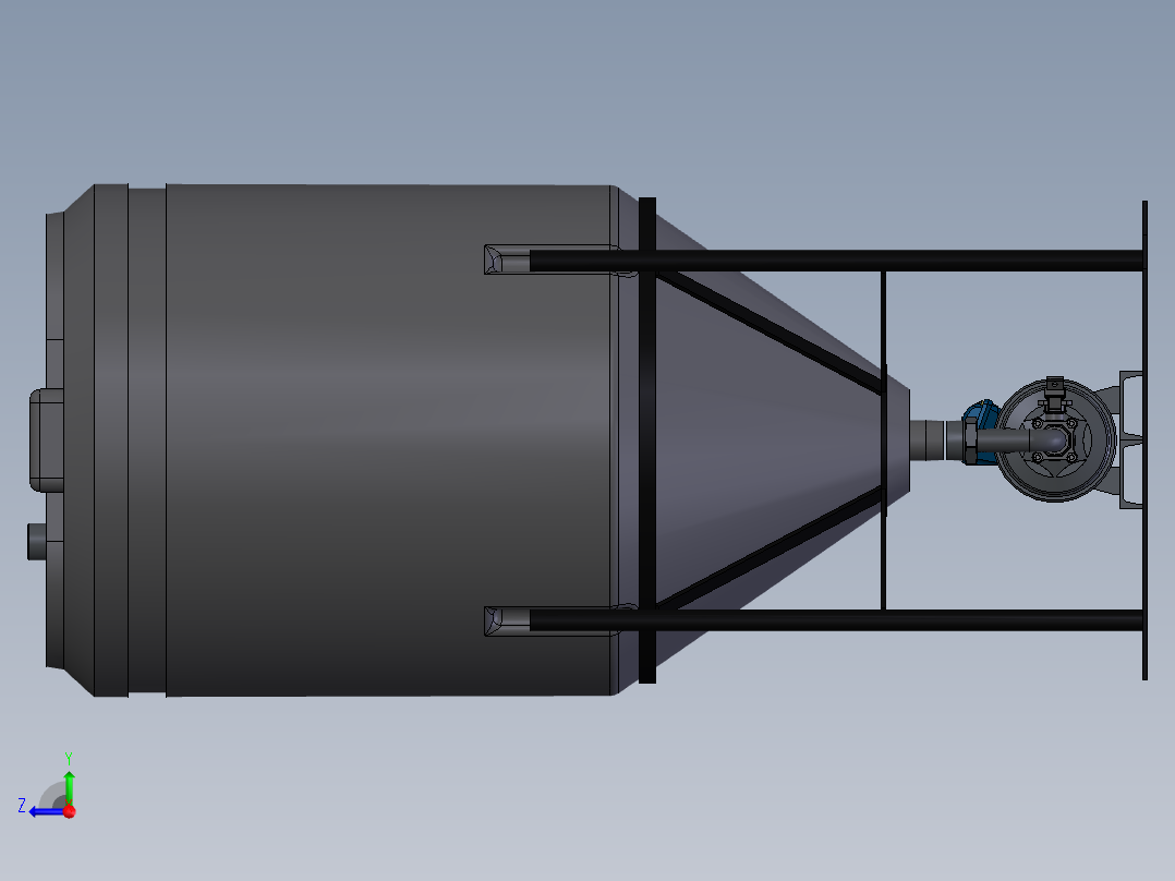 WQ系列潜水排污泵右视图