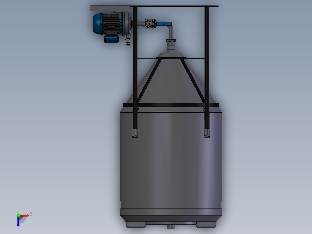 WQ系列潜水排污泵俯视图