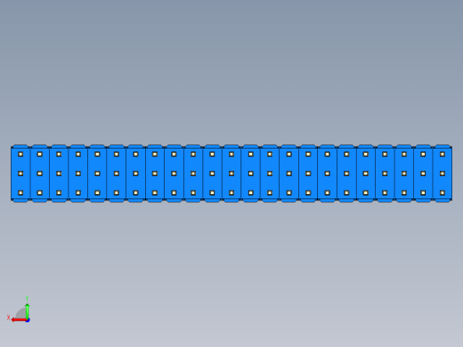 彩色公头100mil（2.54mm）系列-DS1021_blue_3x23p_100mil_Type1_rev1.0后视缩略图