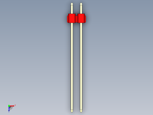 彩色公头100mil（2.54mm）系列-DS1021_red_3x02p_100mil_Type43_rev1.0俯视缩略图