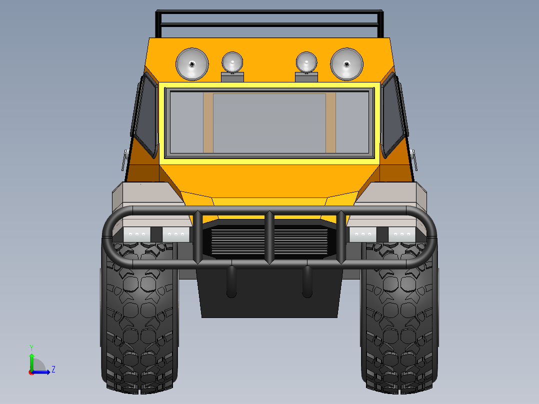 atv+shaman+越野车左视图