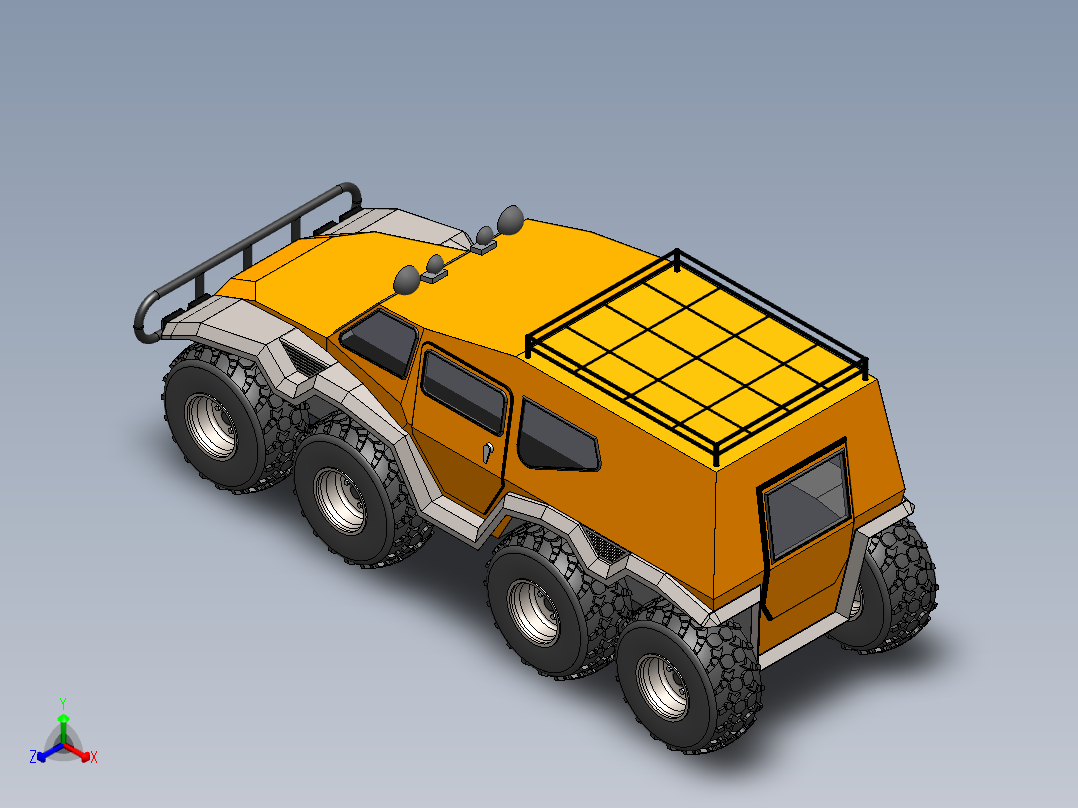 atv+shaman+越野车正等轴测图