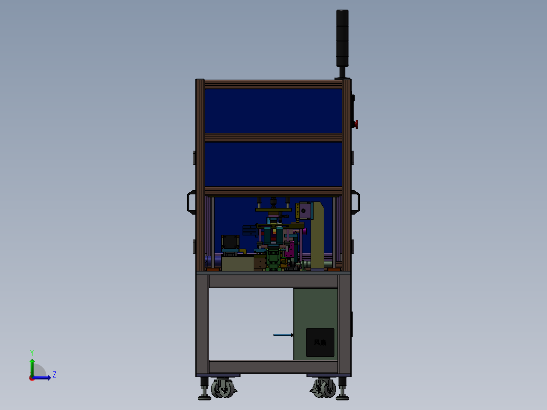 非标自动化弯针包装机左视图