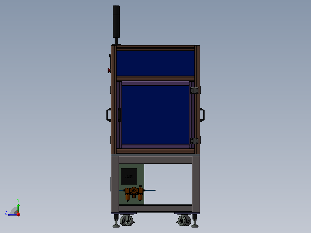 非标自动化弯针包装机右视图